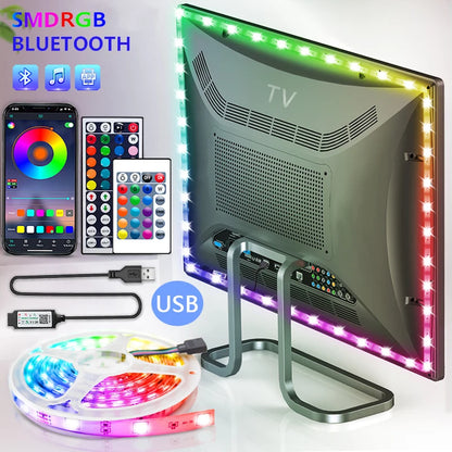 Light Tape Bluetooth SMD 5V USB RGB Lights Flexible LED Lamp Tape