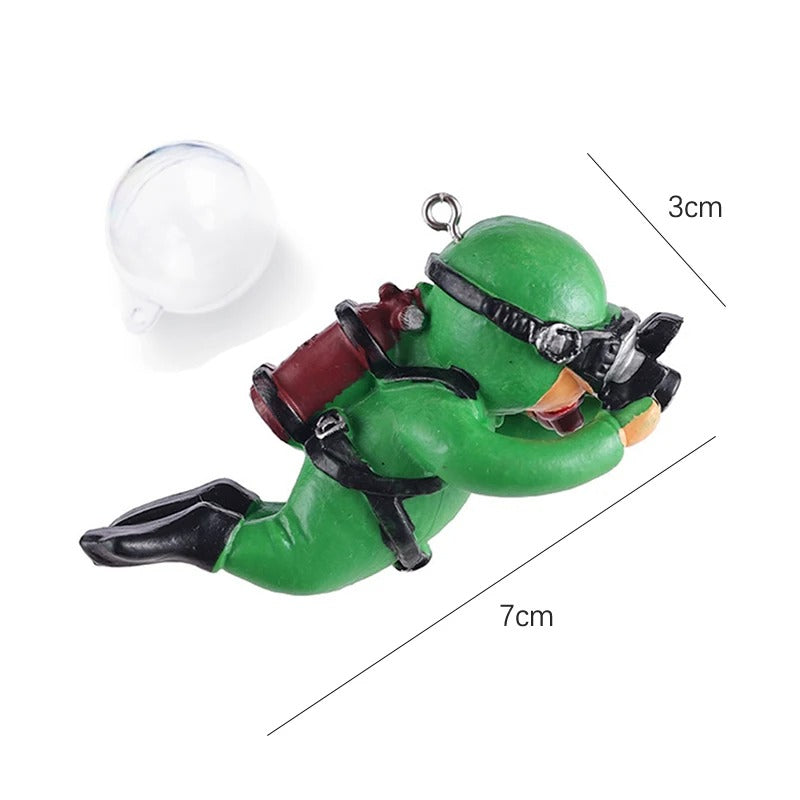 Fish Tank Floating Diver Landscaping Accessories