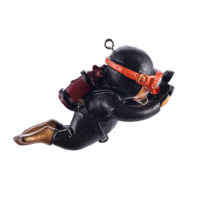 Fish Tank Floating Diver Landscaping Accessories