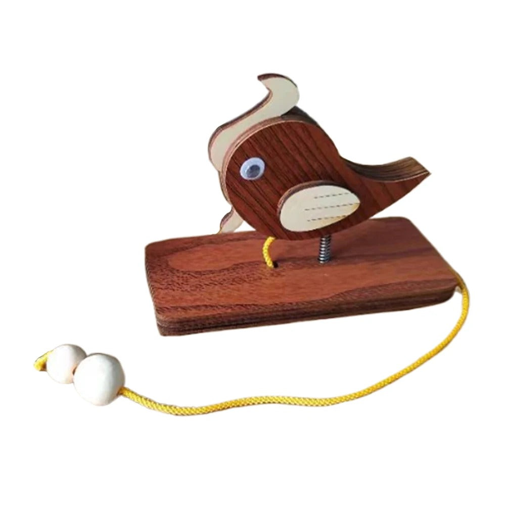 Wooden Woodpecker Door Bell