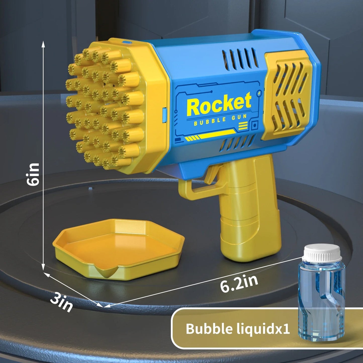 Super Large Handheld 40 Hole Rocket Launcher Bubble Gun Fully Automatic Electric